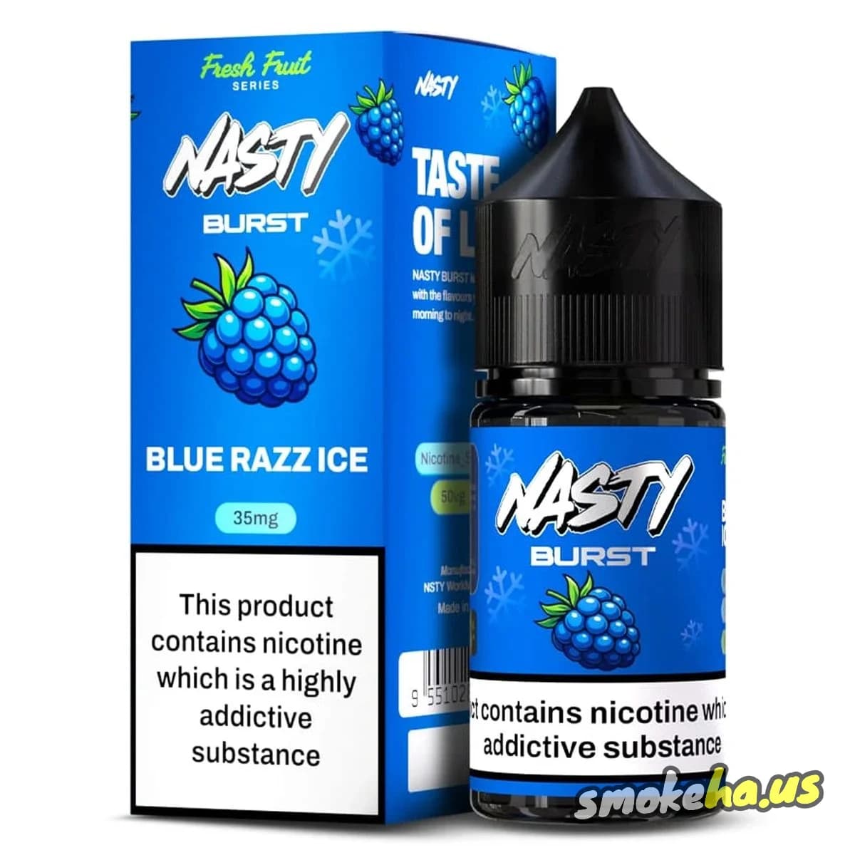 Nasty Burst Blue Razz Ice Salt 30 ml