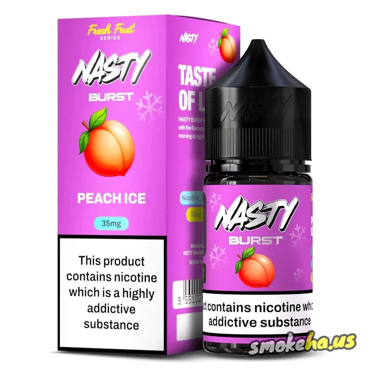Nasty Burst Peach Ice Salt 30 ml