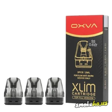 OXVA XLIM Üstten Dolum SS Kartuş (3'lü Paket)