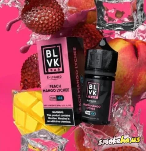 BLVK Bar Peach Mango Lychee Ice Salt 30 ml