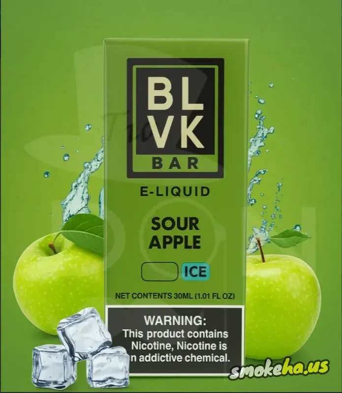 BLVK Bar Sour Apple Ice Salt 30 ml
